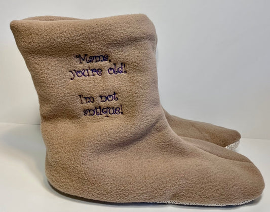 Custom Embroidered Booties