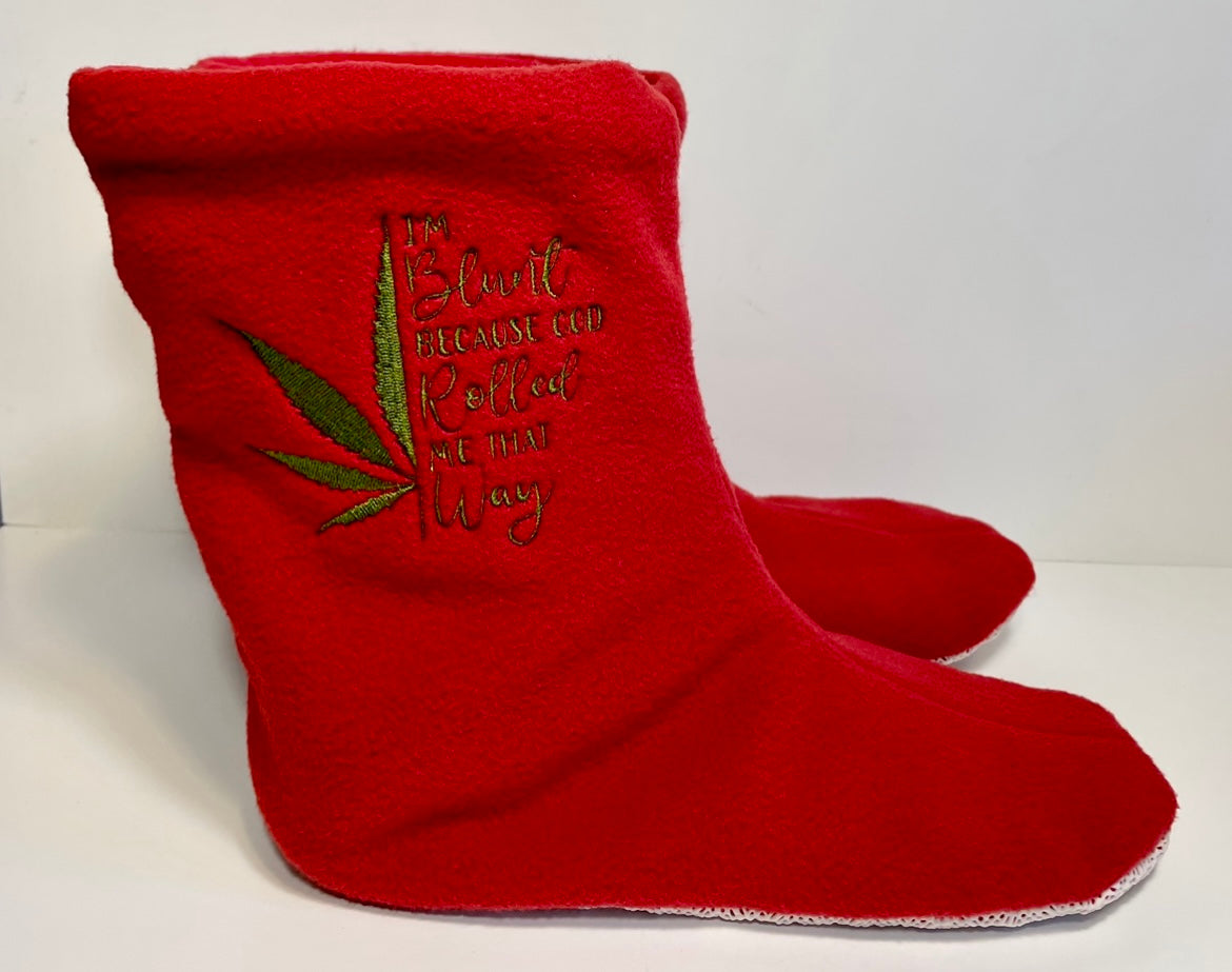 Custom Embroidered Booties