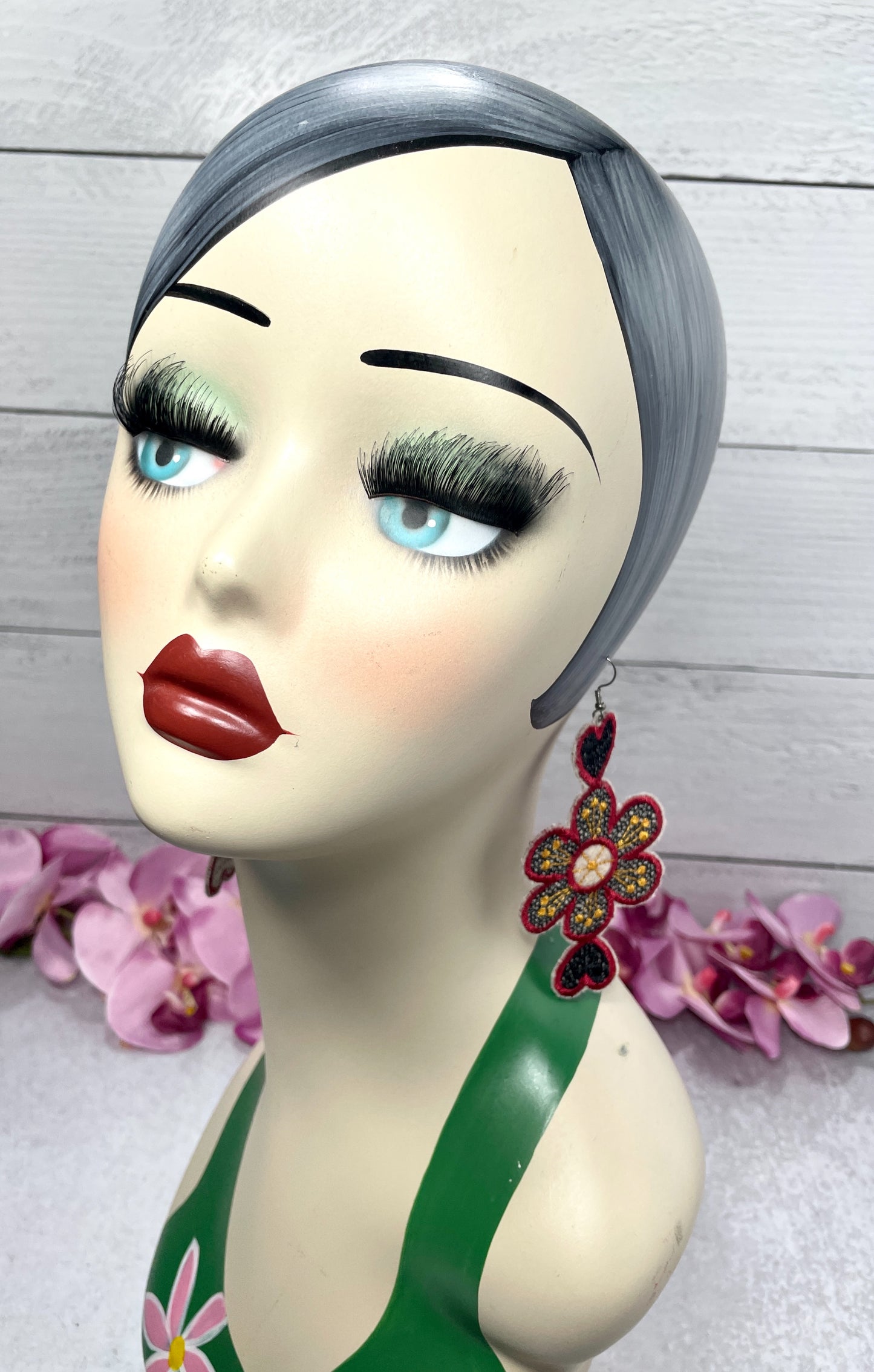 CUSTOM EMBROIDERED EARRINGS