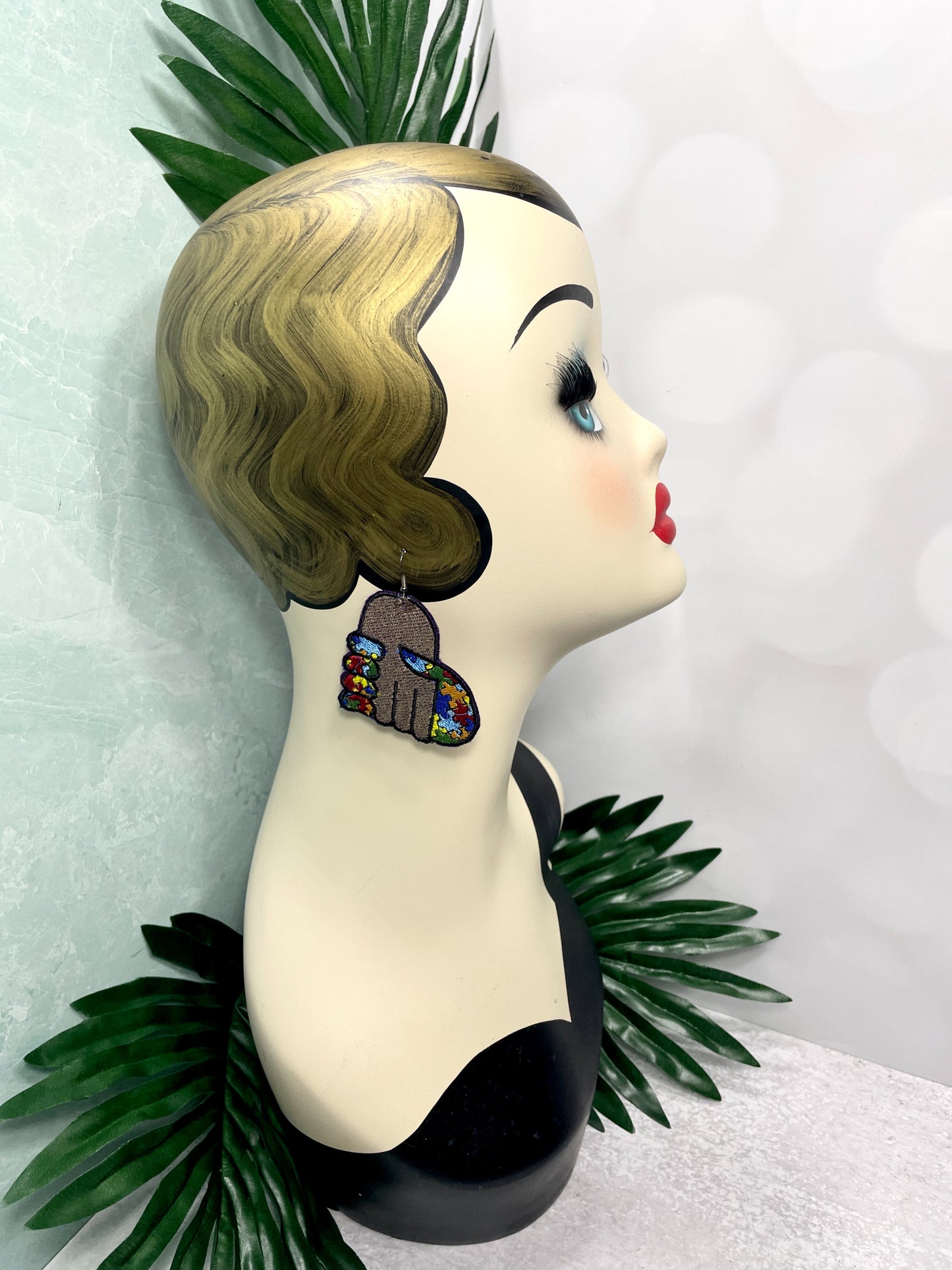 CUSTOM EMBROIDERED EARRINGS