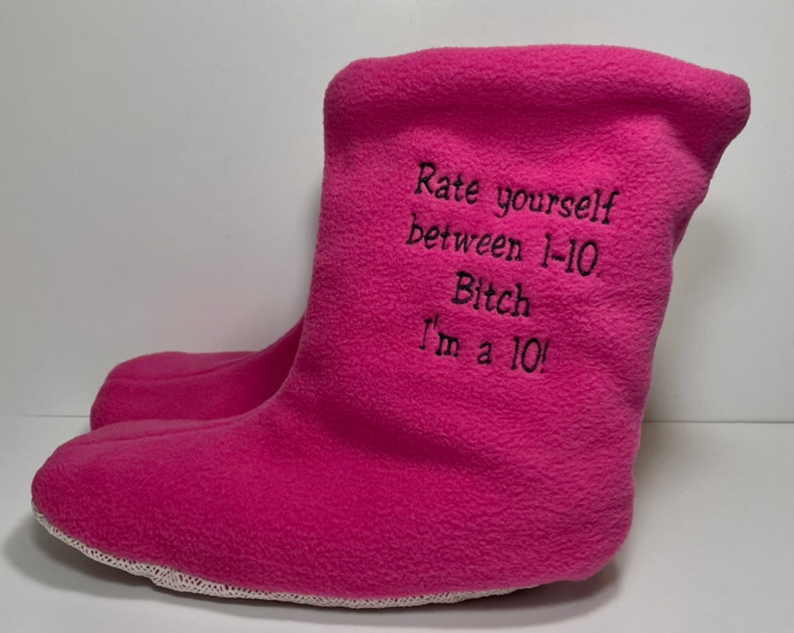 Custom Embroidered Booties