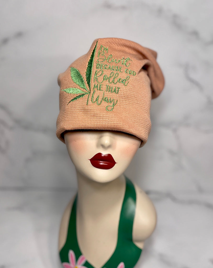 CUSTOM EMBROIDERED BEANIES | I'M BLUNT